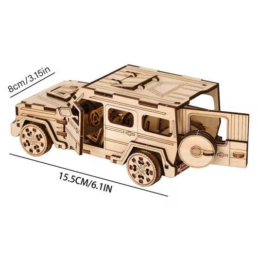 Wooden Kit - 3D SUV Off-road Vehicle Pull Back TA6919835