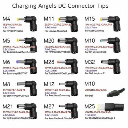 Mains Laptop Power Supply 90w 15 Interchangeable Tips CHUNI15PIN