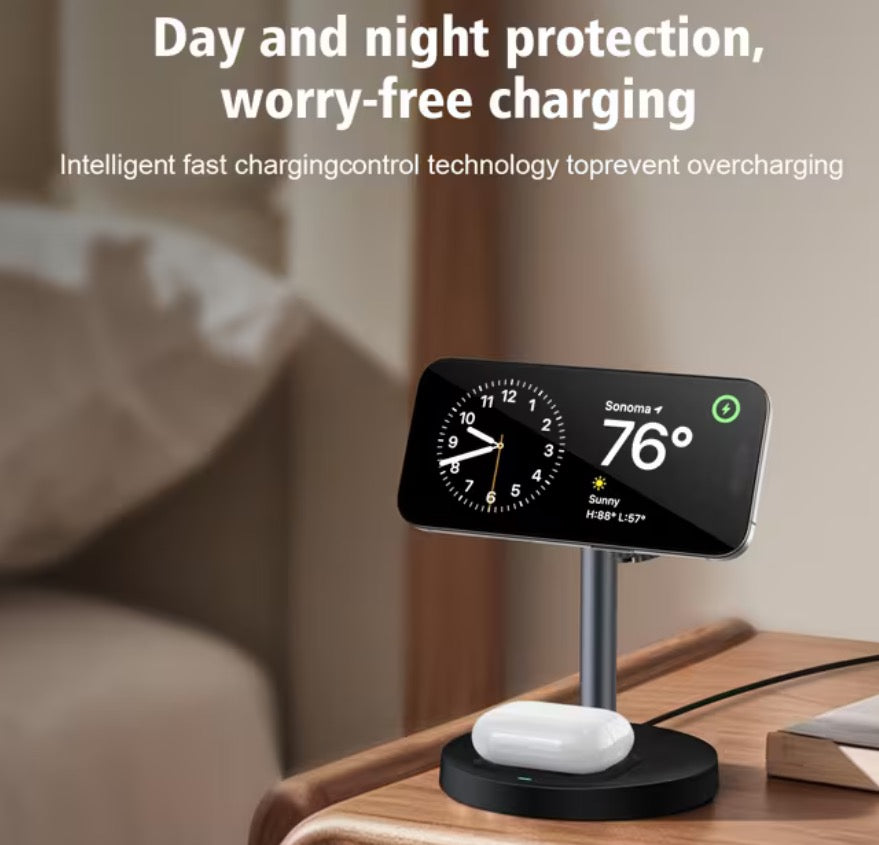 Wireless Charging Stand 15w 3in1 Ph/Watch/Ebuds TRJ897427B