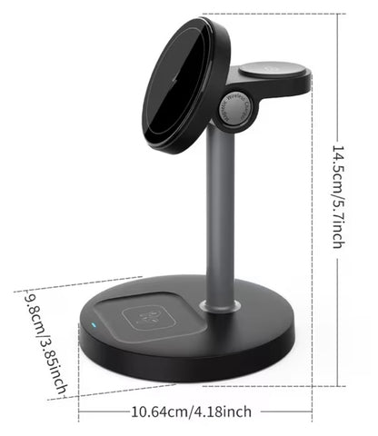 Wireless Charging Stand 15w 3in1 Ph/Watch/Ebuds TRJ897427B