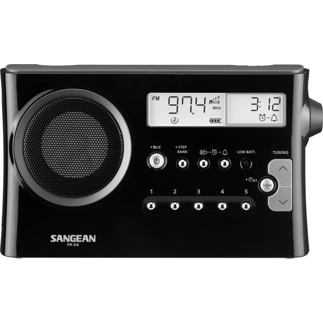 Sangean Am/fm Portable Radio Digital Tune Black PRD4BK