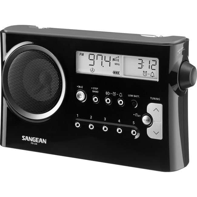 Sangean Am/fm Portable Radio Digital Tune Black PRD4BK