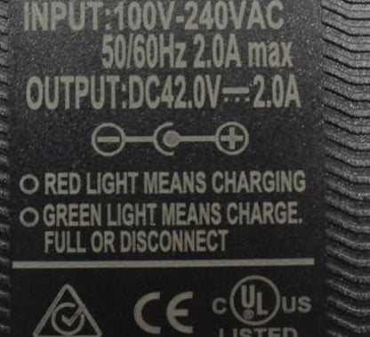 Mains Battery Charger Lithium 36-42v 2A 3 Pin XLR CH36VXLR