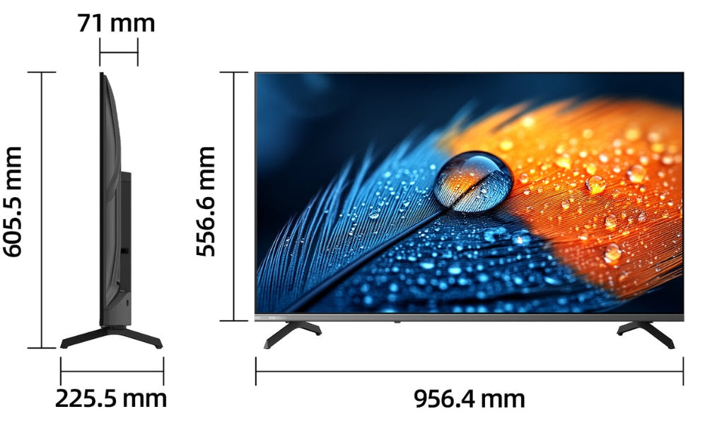 CHIQ 43" 4K QLED Smart Tv Google U43QM10