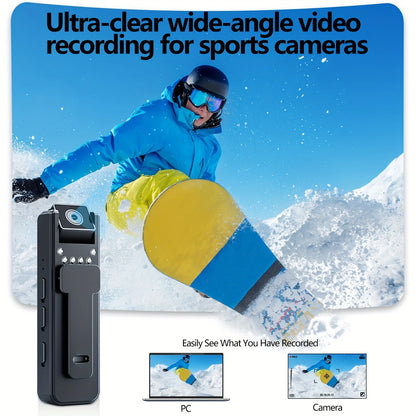 Camera Body-worn 1080p Voice/action, Auto Focus, 180° Rotatable Lens Night Vision DU768574