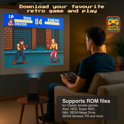 Laser Smart Gaming Projector 80 Games Dual Controllers PJ-GH803B-168