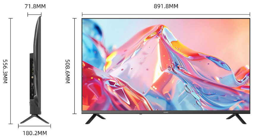 CHIQ 40" LED LCD TV 240V Smart Google FHD 40S510M
