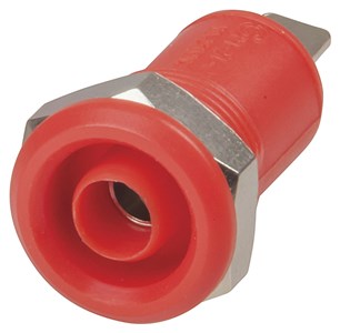 Banana Socket 4mm Insulated Red PS0420