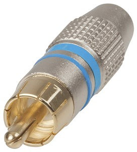 Plug RCAMetal Blue Gold Series PP0234