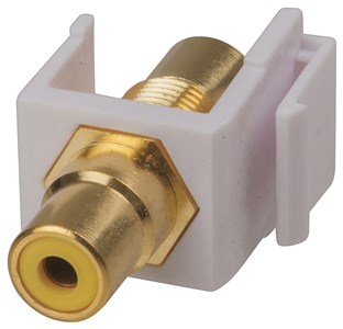 Keystone Insert RCA - RCA Socket Yellow PS0767