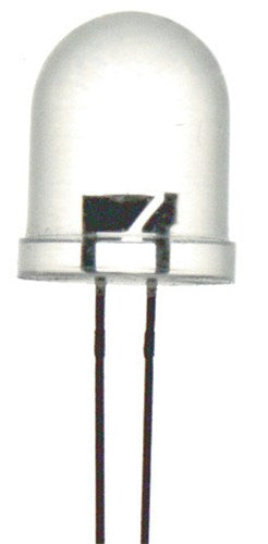 LED 10mm 19600mcd Round Clear Red ZD0202