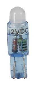 LED Replacement Globe T5 Wedge Blue ZD0382