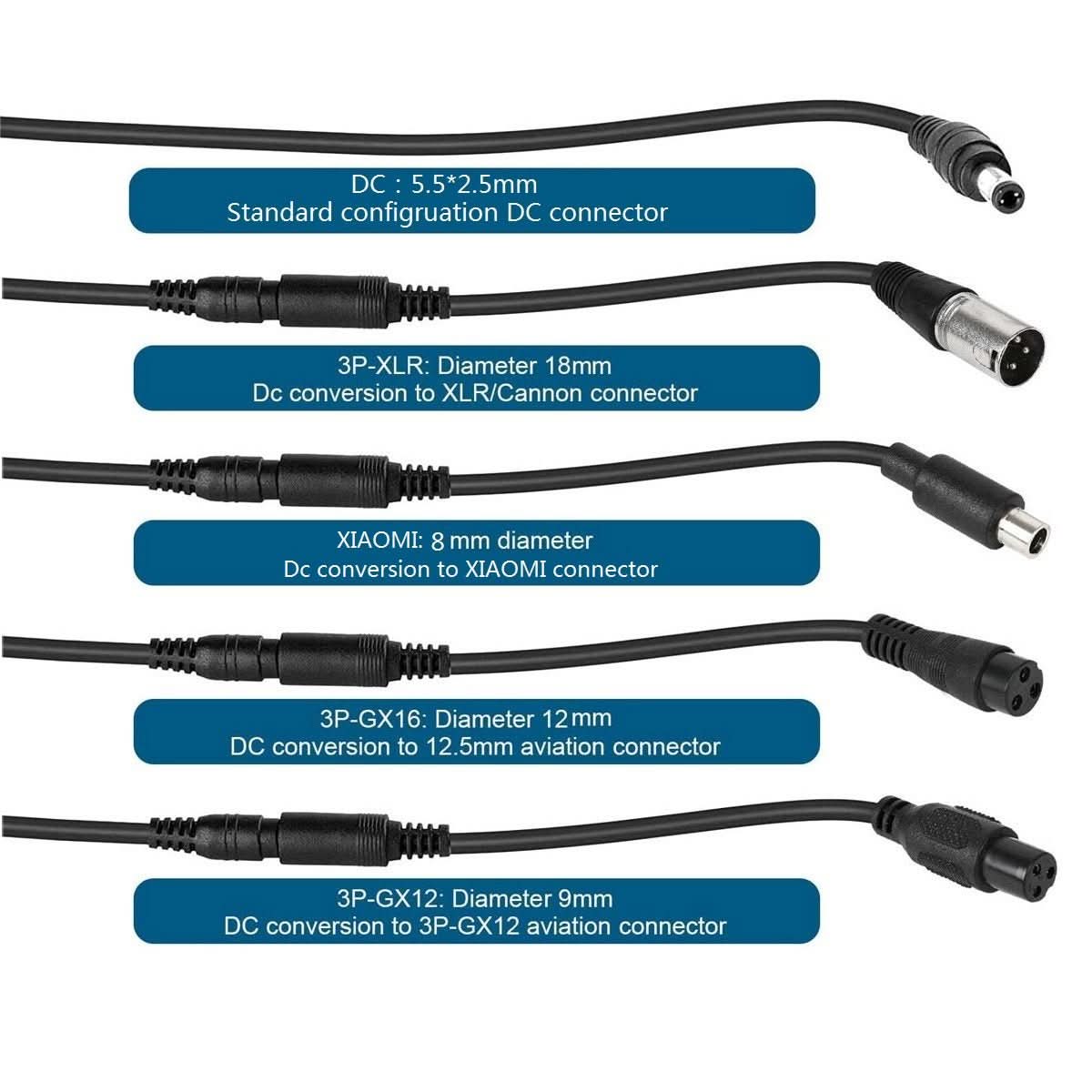 Mains Battery Charger E-scooter 42v 5in1 CHEBIKE5IN142V