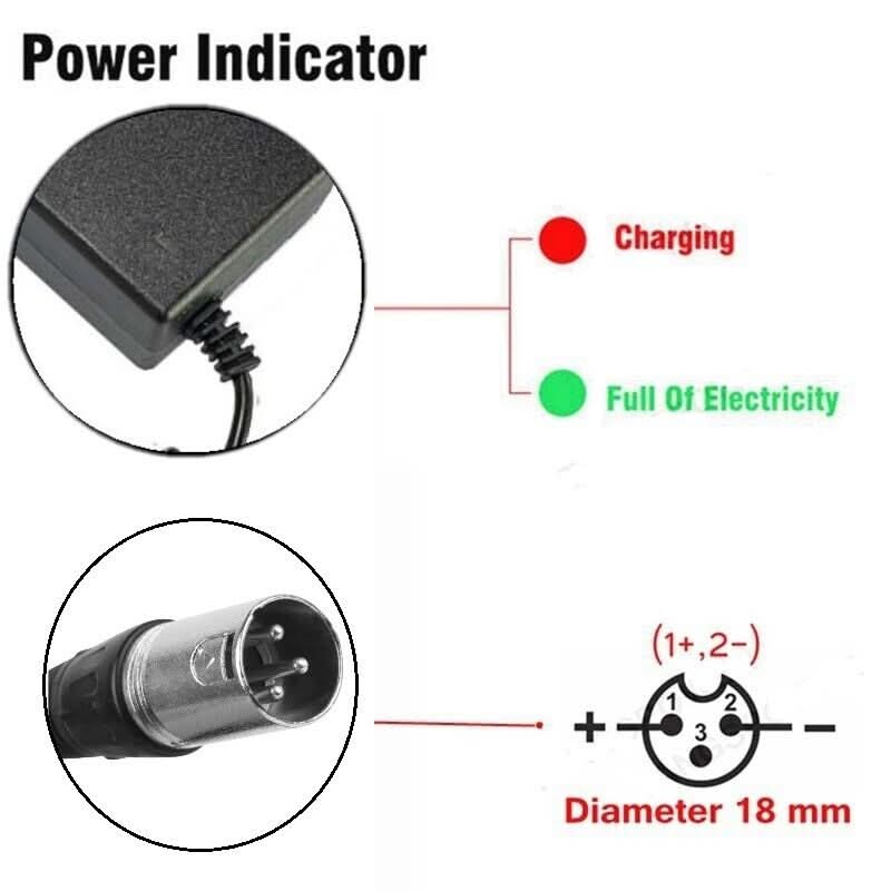 Mains Battery Charger E-scooters/bikes 54.6v 2a 5 In 1 CHEBIKE5IN154.6V