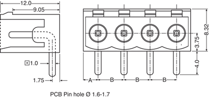 Pluggable Headers 12 Way 5mm Horiz. PCB Mnt Boxed Pluggable Socket P2902
