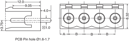 Pluggable Headers 10 Way 5mm Vert. PCB Mount Boxed Pluggable Socket P2880
