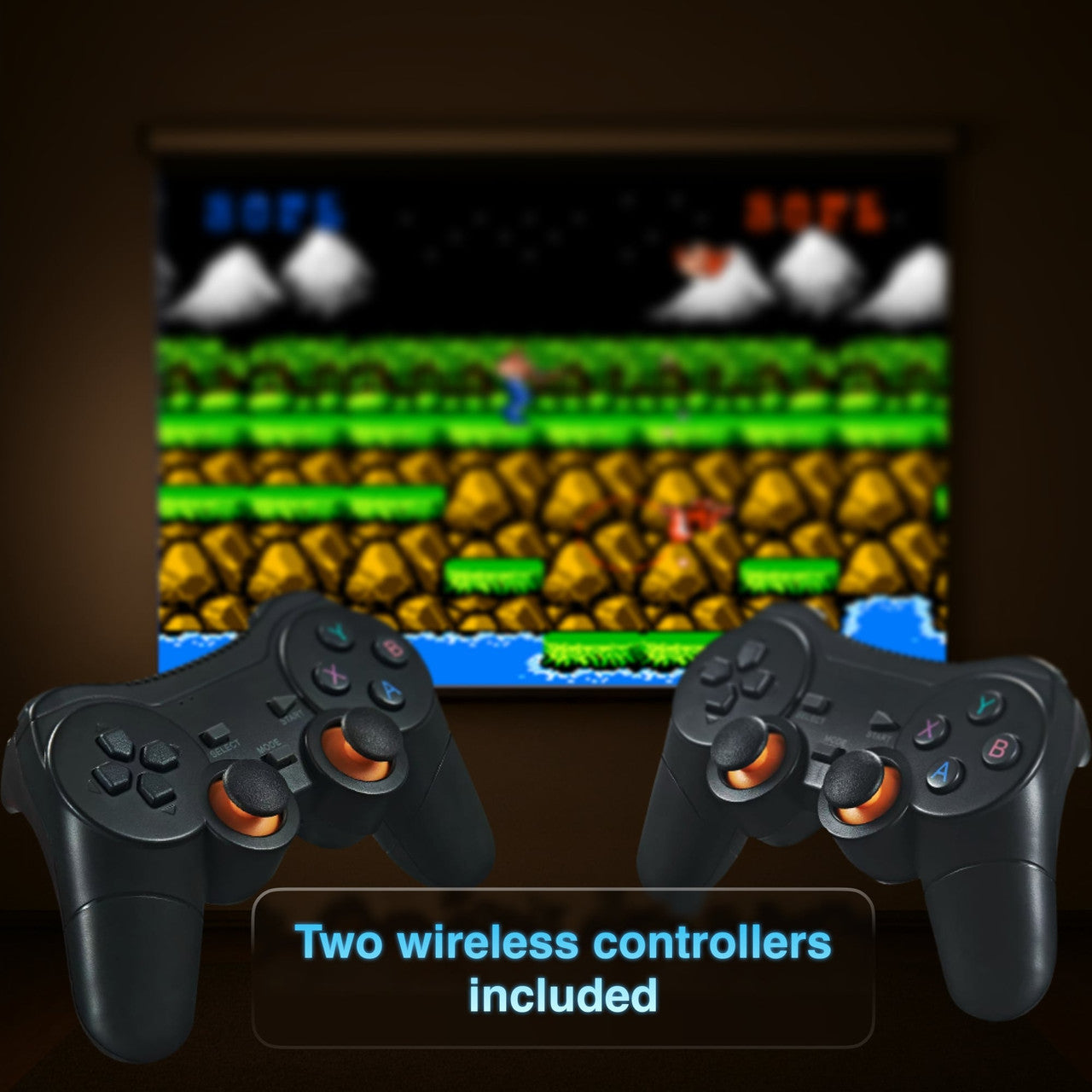 Laser Smart Gaming Projector 80 Games Dual Controllers PJ-GH803B-168