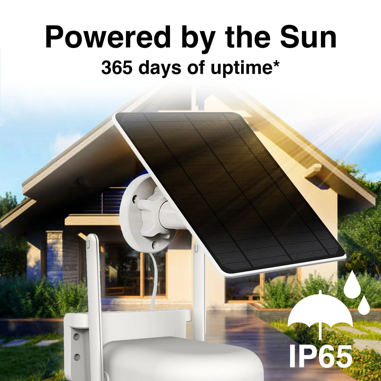 Laser Wifi Security Cam Pan Tilt 1080p Solar LSH-ODPNT-123