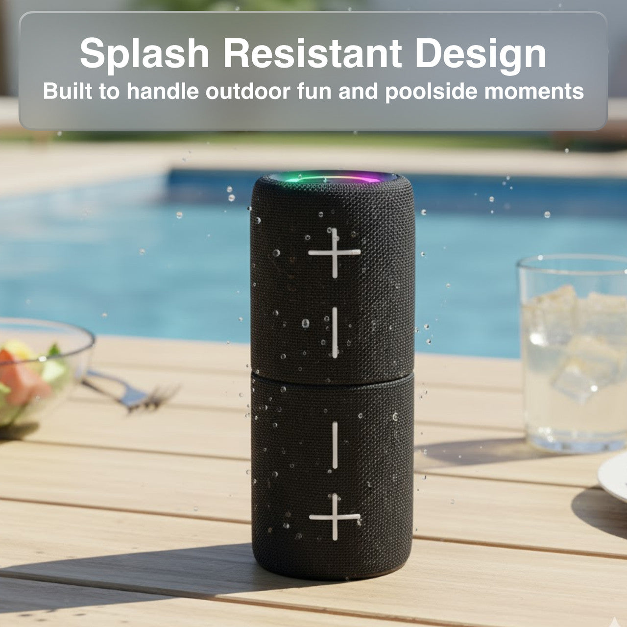 Laser Magnetic Bluetooth Pill Speaker Black SP-MA10BK-557