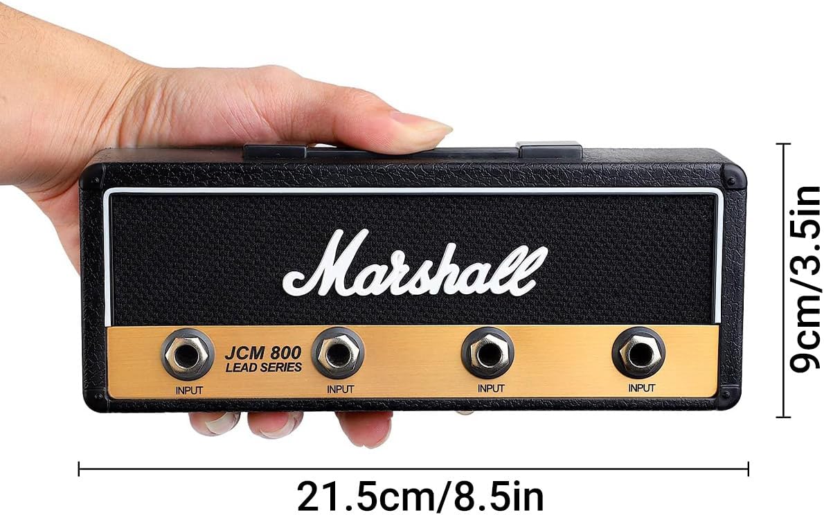 Marshall Retro Key Storage Rack, Wall-mounted Audio Guitar Key Holder, With 4 Guitar Plug Key Rings CH1604822