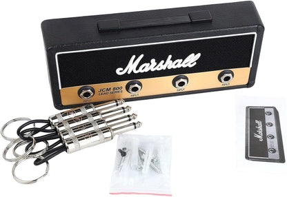 Marshall Retro Key Storage Rack, Wall-mounted Audio Guitar Key Holder, With 4 Guitar Plug Key Rings CH1604822