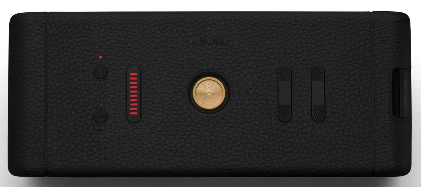 Marshall Middleton Speaker Waterproof Bluetooth Wireless Black/brass 252083