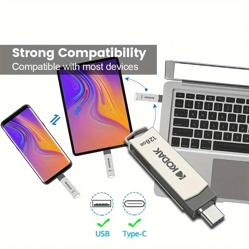 Kodak 32GB Type-C+USB3.2 Dual Interface Flash Drive CV57208/32