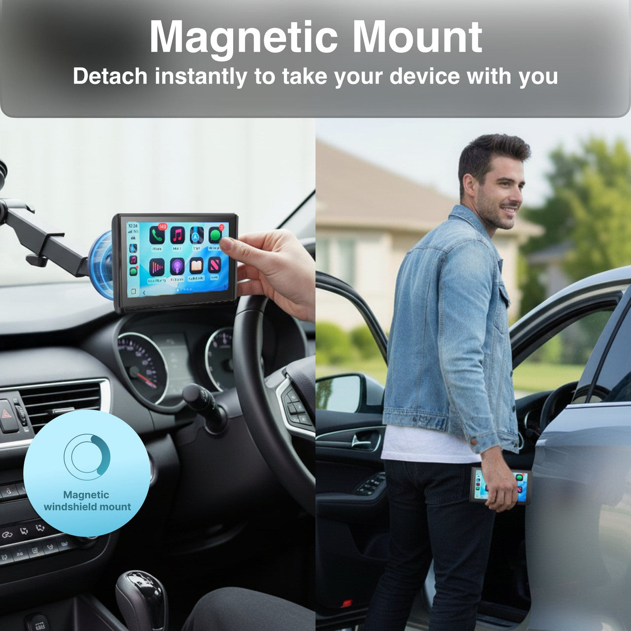 Laser Carplay Android Auto 7in Dual Camera Kit Navc-7dcp-199