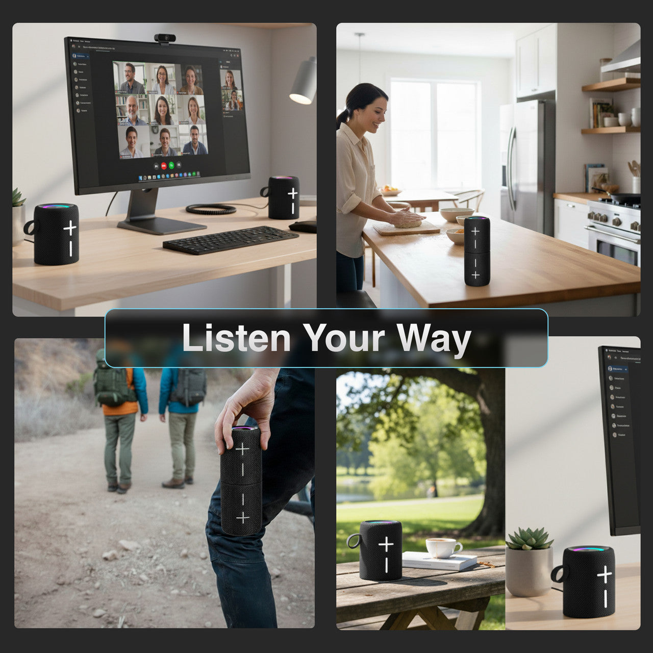 Laser Magnetic Bluetooth Pill Speaker Black SP-MA10BK-557