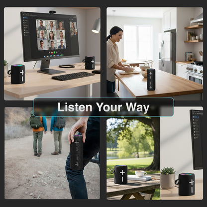 Laser Magnetic Bluetooth Pill Speaker Black SP-MA10BK-557