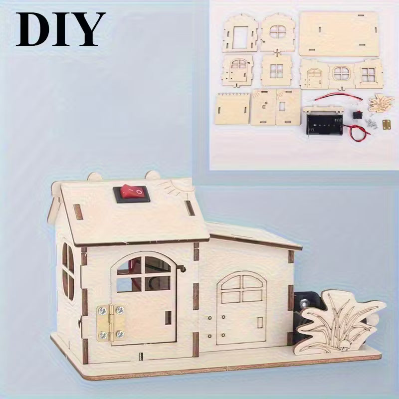 Wooden Kit - 3D Cabin With Light WL7054910