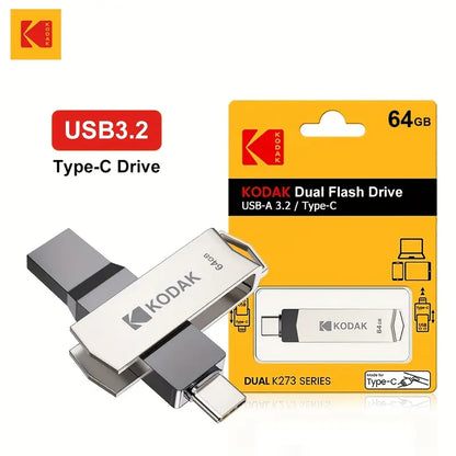 Kodak 64GB Type-C+USB3.2 Dual Interface Flash Drive MW1627597/64