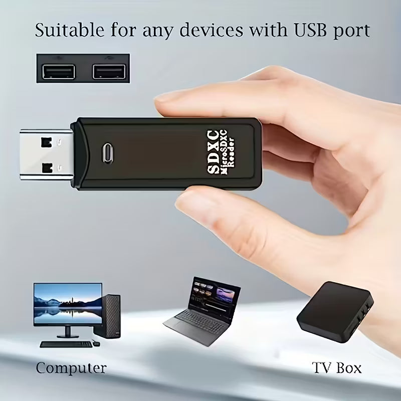 Card Reader 2-in-1 Sd Card Reader To USB 2 Adapter. SD/MSD VD28725