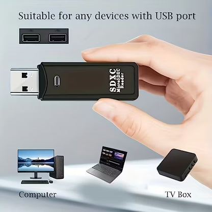 Card Reader 2-in-1 Sd Card Reader To USB 2 Adapter. SD/MSD VD28725