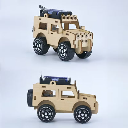 Wooden Kit - 3D Mini 4WD Battery Operated AV7609949