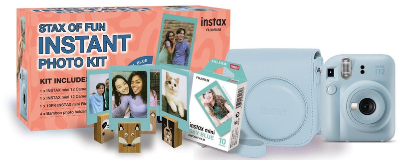 Fuji Instax Mini 12 Pastel Blue Camera Bundle 88410