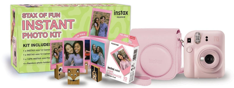 Fuji Instax Mini 12 Blossom Pink Camera Bundle 88411