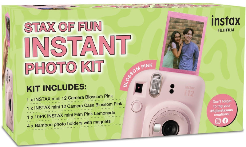 Fuji Instax Mini 12 Blossom Pink Camera Bundle 88411