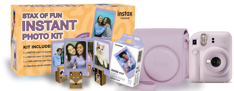 Fuji Instax Mini 12 Lilac Purple Camera Bundle 88413