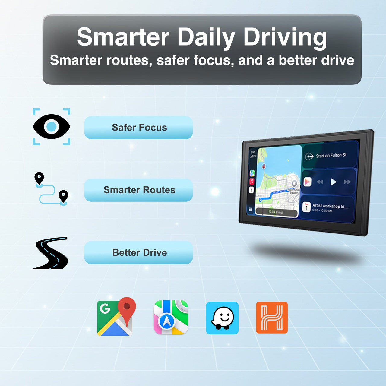 Laser Carplay Android Auto 7in Dual Camera Kit Navc-7dcp-199