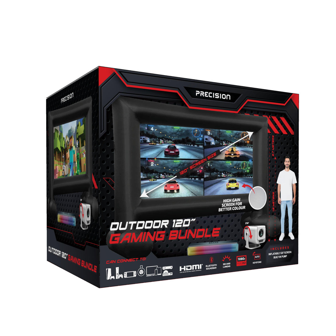 Laser Precision Outdoor Gaming Projector Bundle PJ-GBFH12-105