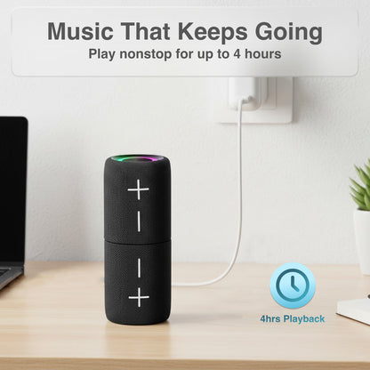 Laser Magnetic Bluetooth Pill Speaker Black SP-MA10BK-557