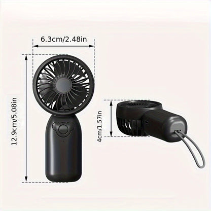 Fan Portable Rechargeable Mini - Usb Charging, Silent Operation, Mini Desktop Fan Black Purple KU1416279