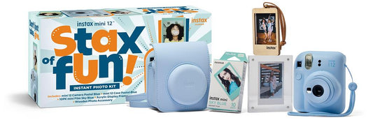 Fuji Instax Mini 12 Pastel Blue Camera Kit 88422