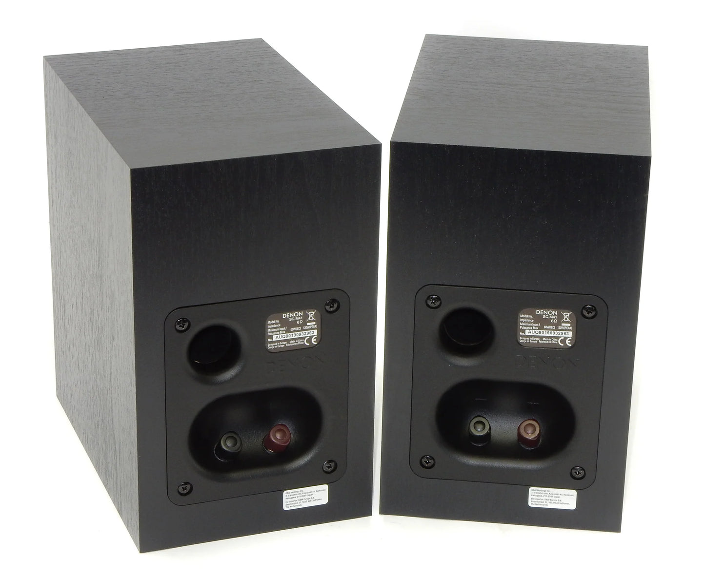 Denon SCM-41 2 Way Bookshelf Speakers Black SCM41BKEM