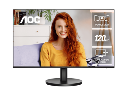 AOC 23.8" IPS 1MS 120HZ 1080P HDMI VGA Speakers Monitor MNAO-24B3HA3