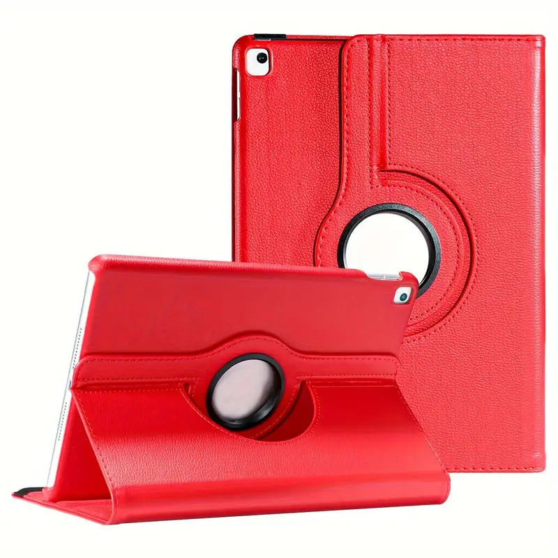 Apple iPad Case 10.2" 360 Degree Rotating Multi-angle Viewing Folio Case Red RN35281R