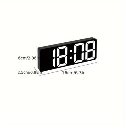 Clock Digital Led Alarm 12/24h Usb Pwd Black Qd1090732/b