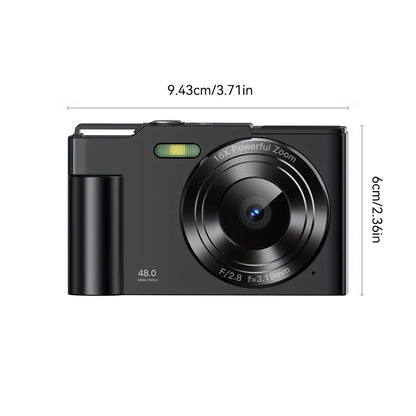 Digital Camera Compact With 64GB Card, 1080p, 16x Zoom, Pink LC1071659/PNK