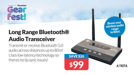 Audio Transmitter & Receiver High Power Bluetooth V5.0 A1107A